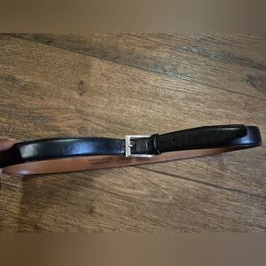 F.I.M. Italia Belt Italy Italian Leather 346 38/95 Brass Red/brown